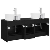 vidaXL Badkamermeubel Set 3 st Wit 49,5 x 44,5 x 65 cm Bewerkt hout