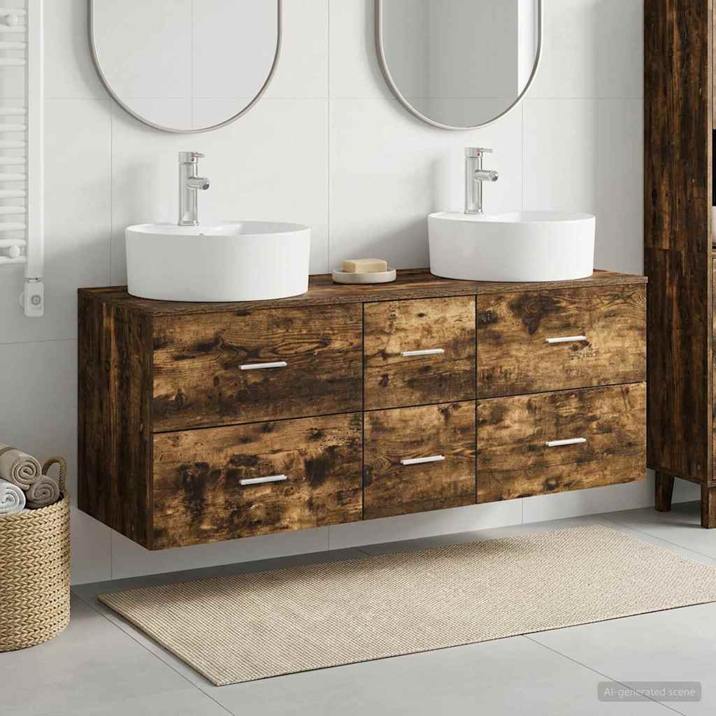 vidaXL Badkamermeubel Set 3 st Wit 49,5 x 44,5 x 65 cm Bewerkt hout