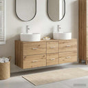 vidaXL Badkamermeubel Set 3 st Wit 49,5 x 44,5 x 65 cm Bewerkt hout