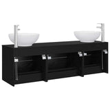 vidaXL Bathroom Furniture Set 3 pcs White 49.5 x 44.5 x 65 cm Engineered Wood