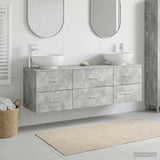 vidaXL Bathroom Furniture Set 3 pcs White 49.5 x 44.5 x 65 cm Engineered Wood