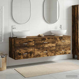 vidaXL Bathroom Furniture Set 3 pcs White 49.5 x 44.5 x 65 cm Engineered Wood