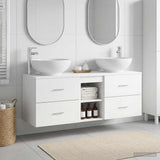 vidaXL Badkamermeubel Set 3 st Wit 49,5 x 44,5 x 65 cm Bewerkt hout