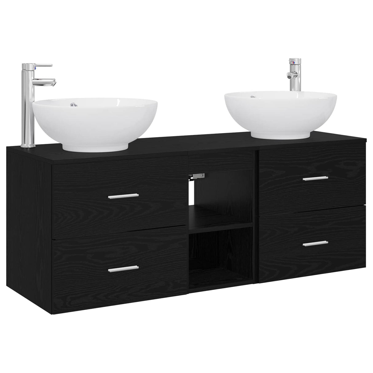 vidaXL Badkamermeubel Set 3 st Wit 49,5 x 44,5 x 65 cm Bewerkt hout