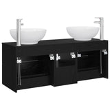 vidaXL Badkamermeubel Set 3 st Wit 49,5 x 44,5 x 65 cm Bewerkt hout