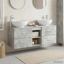 vidaXL Badkamermeubel Set 3 st Wit 49,5 x 44,5 x 65 cm Bewerkt hout