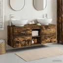 vidaXL Badkamermeubel Set 3 st Wit 49,5 x 44,5 x 65 cm Bewerkt hout