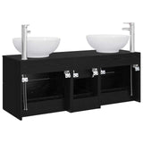 vidaXL Badkamermeubel Set 3 st Wit 49,5 x 44,5 x 65 cm Bewerkt hout