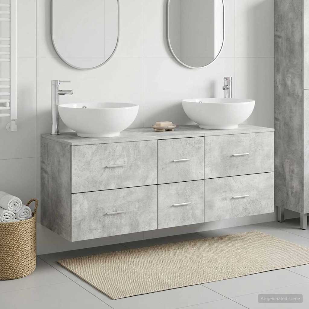 vidaXL Badkamermeubel Set 3 st Wit 49,5 x 44,5 x 65 cm Bewerkt hout