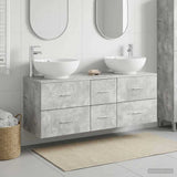 vidaXL Badkamermeubel Set 3 st Wit 49,5 x 44,5 x 65 cm Bewerkt hout