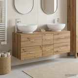 vidaXL Badkamermeubel Set 3 st Wit 49,5 x 44,5 x 65 cm Bewerkt hout