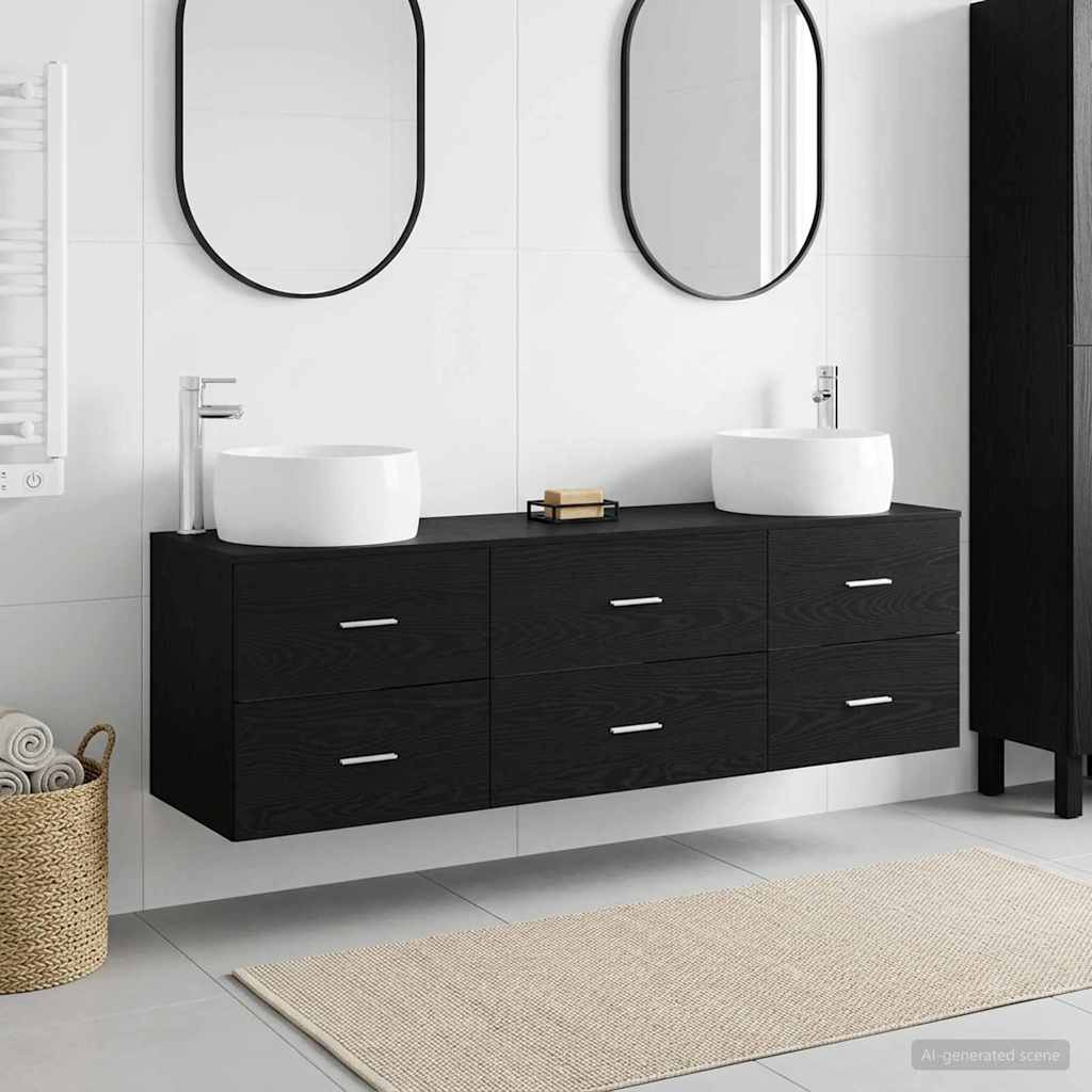 vidaXL Badkamermeubel Set 3 st Wit 49,5 x 44,5 x 66 cm Bewerkt hout
