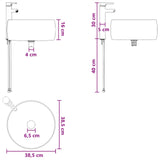 vidaXL Badkamermeubel Set 3 st Wit 49,5 x 44,5 x 66 cm Bewerkt hout