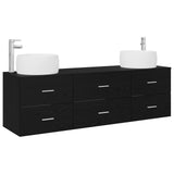 vidaXL Badkamermeubel Set 3 st Wit 49,5 x 44,5 x 66 cm Bewerkt hout