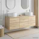 vidaXL Badkamermeubel Set 3 st Wit 49,5 x 44,5 x 66 cm Bewerkt hout
