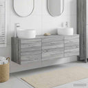 vidaXL Badkamermeubel Set 3 st Wit 49,5 x 44,5 x 66 cm Bewerkt hout