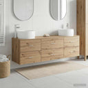 vidaXL Badkamermeubel Set 3 st Wit 49,5 x 44,5 x 66 cm Bewerkt hout