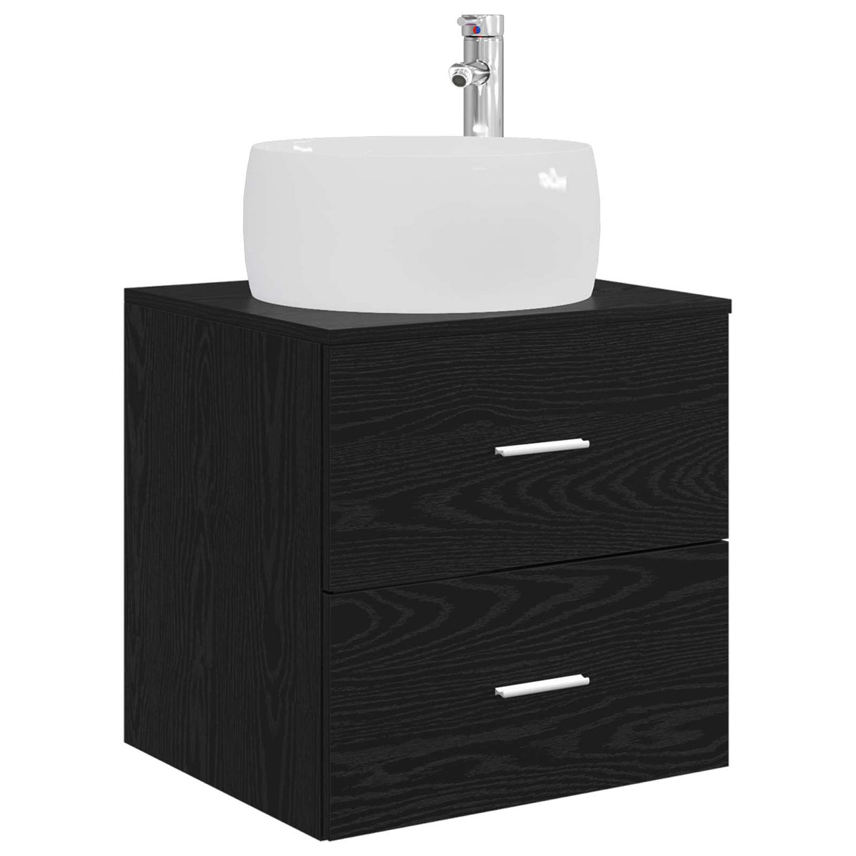 vidaXL Bathroom Furniture Set 3 pcs White 49.5 x 44.5 x 66 cm Engineered Wood