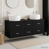 vidaXL Bathroom Furniture Set 3 pcs White 49.5 x 44.5 x 66 cm Engineered Wood