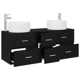 vidaXL Bathroom Furniture Set 3 pcs White 49.5 x 44.5 x 66 cm Engineered Wood
