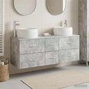 vidaXL Bathroom Furniture Set 3 pcs White 49.5 x 44.5 x 66 cm Engineered Wood