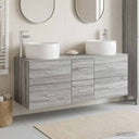vidaXL Bathroom Furniture Set 3 pcs White 49.5 x 44.5 x 66 cm Engineered Wood