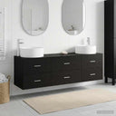 vidaXL Badkamermeubel Set 3 st Wit 49,5 x 44,5 x 65,5 cm Bewerkt hout