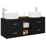 vidaXL Bathroom Furniture Set 3 pcs White 49.5x44.5x65.5 cm Engineered Wood