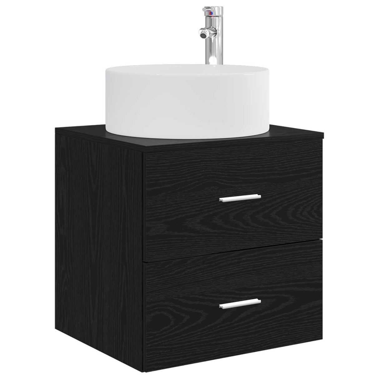 vidaXL Bathroom Furniture Set 3 pcs White 49.5x44.5x65.5 cm Engineered Wood