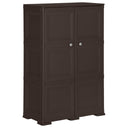 vidaXL Opbergkast hout-look 79x43x125 cm kunststof vanille-ijskleurig