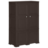 vidaXL Opbergkast hout-look 79x43x125 cm kunststof vanille-ijskleurig