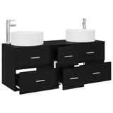 vidaXL Badkamermeubel Set 3 st Wit 49,5 x 44,5 x 65,5 cm Bewerkt hout