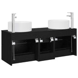 vidaXL Badkamermeubel Set 3 st Wit 49,5 x 44,5 x 65,5 cm Bewerkt hout