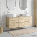 vidaXL Badkamermeubel Set 3 st Wit 49,5 x 44,5 x 65,5 cm Bewerkt hout
