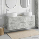 vidaXL Badkamermeubel Set 3 st Wit 49,5 x 44,5 x 65,5 cm Bewerkt hout