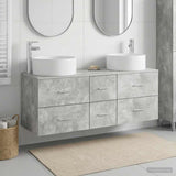 vidaXL Badkamermeubel Set 3 st Wit 49,5 x 44,5 x 65,5 cm Bewerkt hout