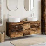 vidaXL Badkamermeubel Set 3 st Wit 49,5 x 44,5 x 65,5 cm Bewerkt hout