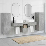 vidaXL Badkamermeubel Set 5 st Wit 33 x 34,5 x 100 cm Bewerkt hout