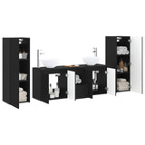 vidaXL Badkamermeubel Set 5 st Wit 33 x 34,5 x 100 cm Bewerkt hout
