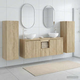 vidaXL Badkamermeubel Set 5 st Wit 33 x 34,5 x 100 cm Bewerkt hout