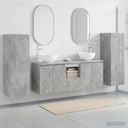 vidaXL Badkamermeubel Set 5 st Wit 33 x 34,5 x 100 cm Bewerkt hout