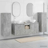 vidaXL Badkamermeubel Set 5 st Wit 33 x 34,5 x 100 cm Bewerkt hout
