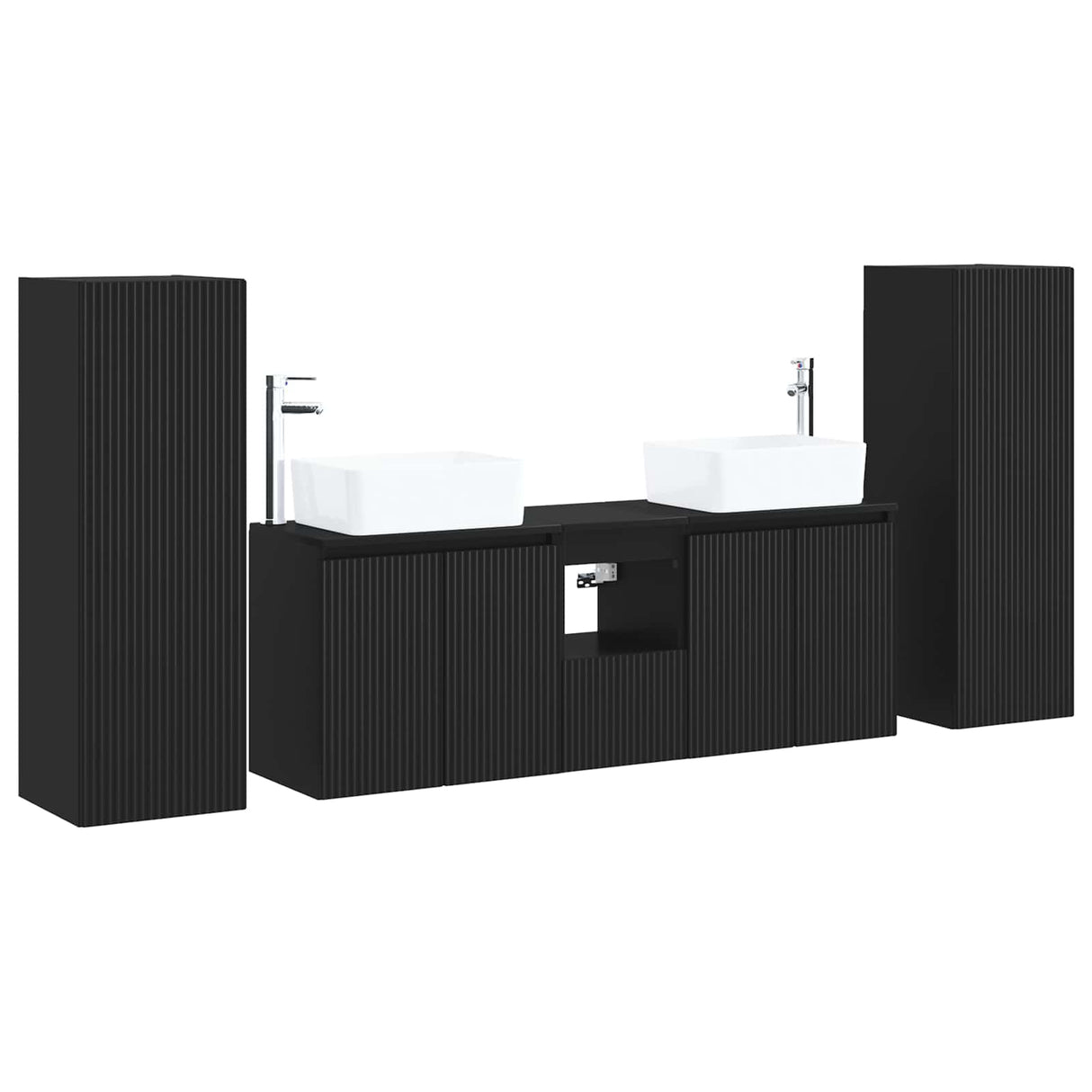 vidaXL Bathroom Furniture Set 5 pcs White 33 x 34.5 x 100 cm Engineered Wood