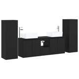vidaXL Bathroom Furniture Set 5 pcs White 33 x 34.5 x 100 cm Engineered Wood