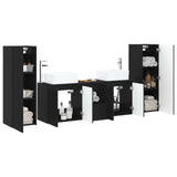 vidaXL Bathroom Furniture Set 5 pcs White 33 x 34.5 x 100 cm Engineered Wood