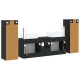 vidaXL Bathroom Furniture Set 5 pcs White 33 x 34.5 x 100 cm Engineered Wood