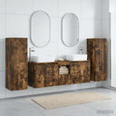 vidaXL Bathroom Furniture Set 5 pcs White 33 x 34.5 x 100 cm Engineered Wood