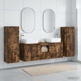 vidaXL Bathroom Furniture Set 5 pcs White 33 x 34.5 x 100 cm Engineered Wood