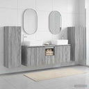 vidaXL Bathroom Furniture Set 5 pcs White 33 x 34.5 x 100 cm Engineered Wood
