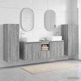 vidaXL Bathroom Furniture Set 5 pcs White 33 x 34.5 x 100 cm Engineered Wood